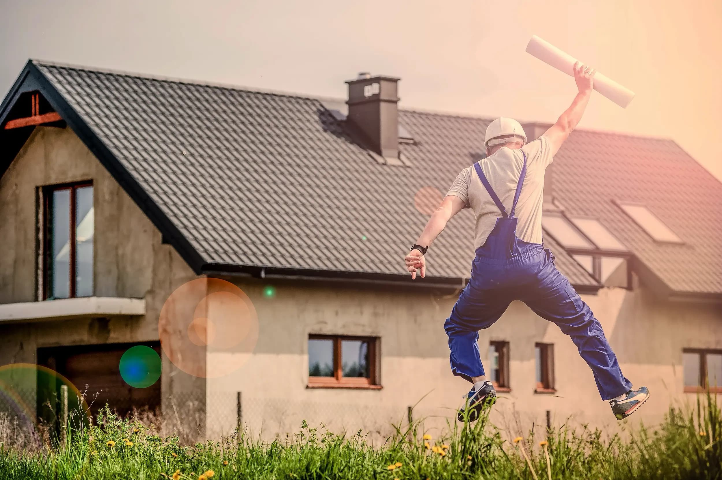 Handwerker vor Objekt – HSB Dienstleistungen